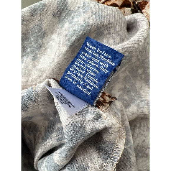 Apt. 9 Python Print Utility Jumpsuit Womens XXL Short Sleeve One Piece Tan - Picture 9 of 12